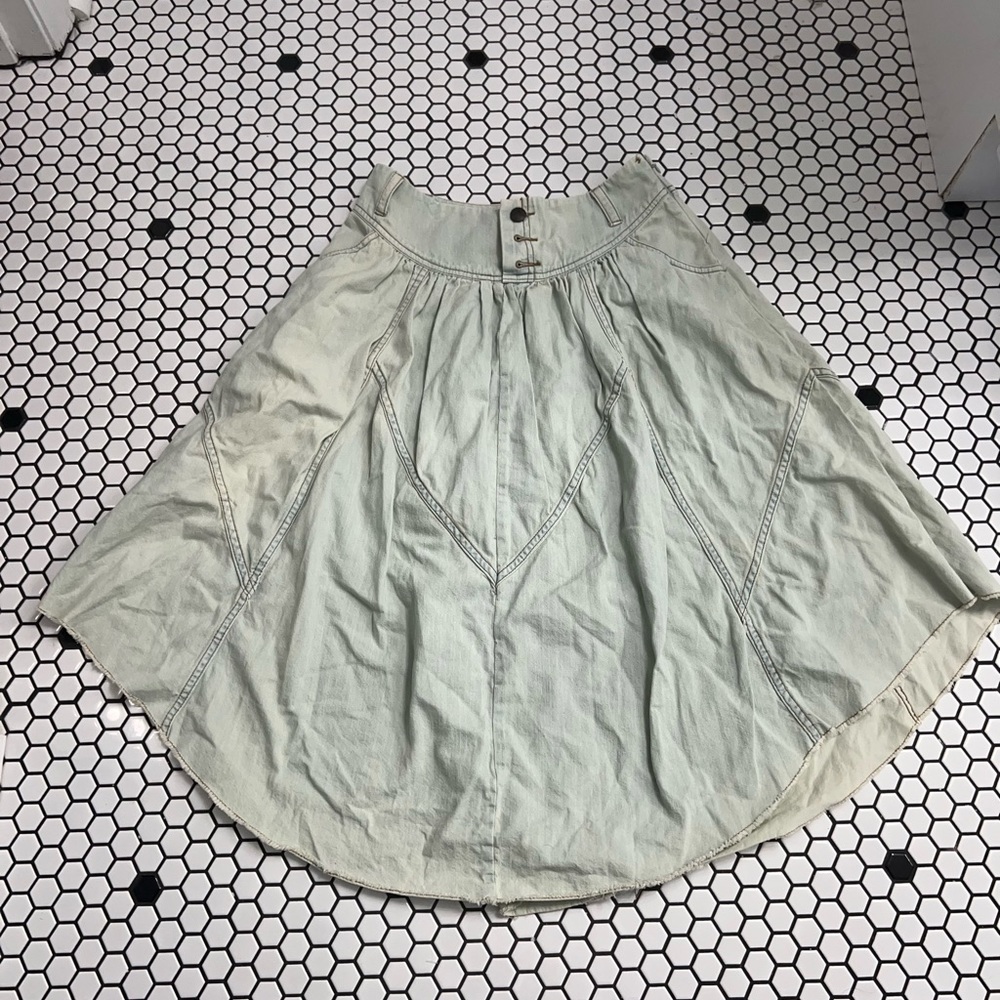 Free people denim boho skirt size 24